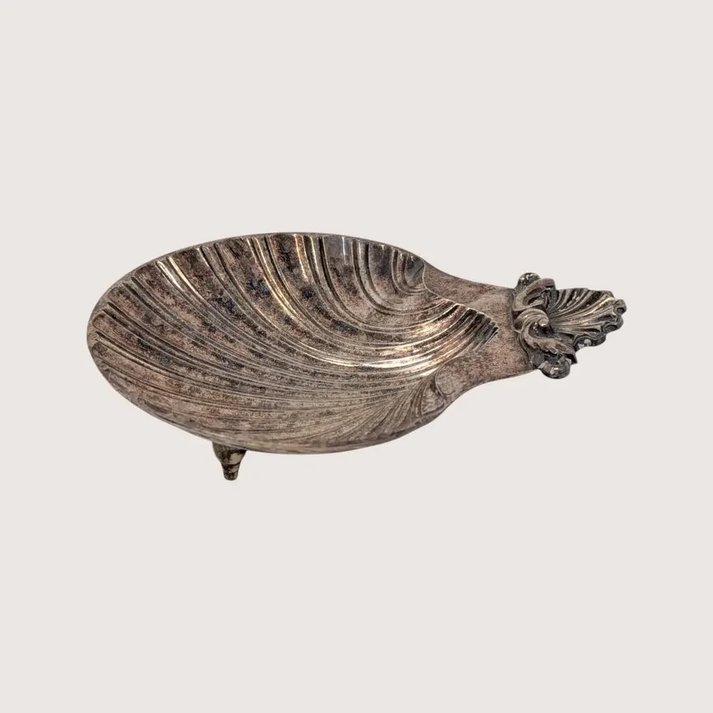 1970s Sheffield Silver Plated Shell Dish Reproduction